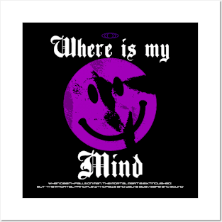 WHERE IS MY MIND PURPLE Posters and Art